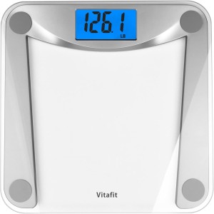 Vitafit Clear Glass Bathroom Scale